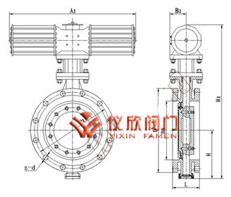 D643H氣動(dòng)多層次硬密封法蘭蝶閥