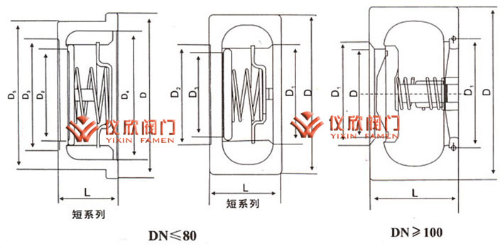 對夾升降式止回閥